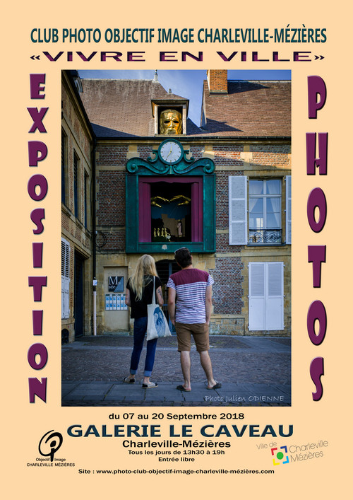 affiche expo caveau Vivre en ville 2018