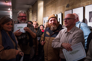 JL Pommier et JM Vesseron avec leur diplôme SNA