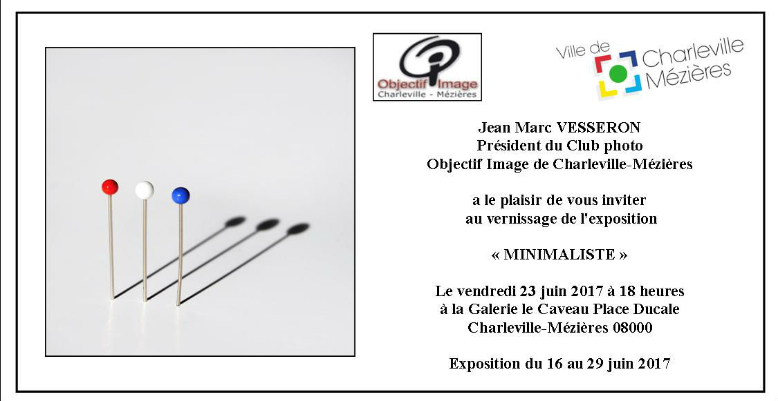 invitation expo minimaliste caveau 